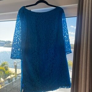 Nine & Co. Vibrant Blue Lace Dress